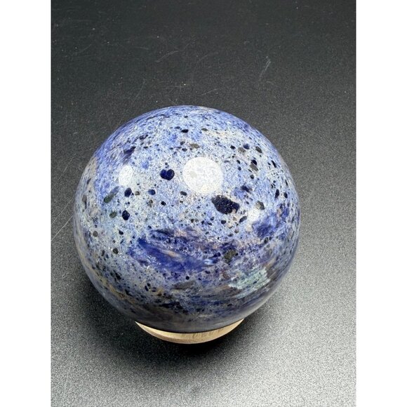 Natural Blue Sodalite Sphere 69mm 470g Healing Crystal Stone w/Stand - Picture 4 of 6